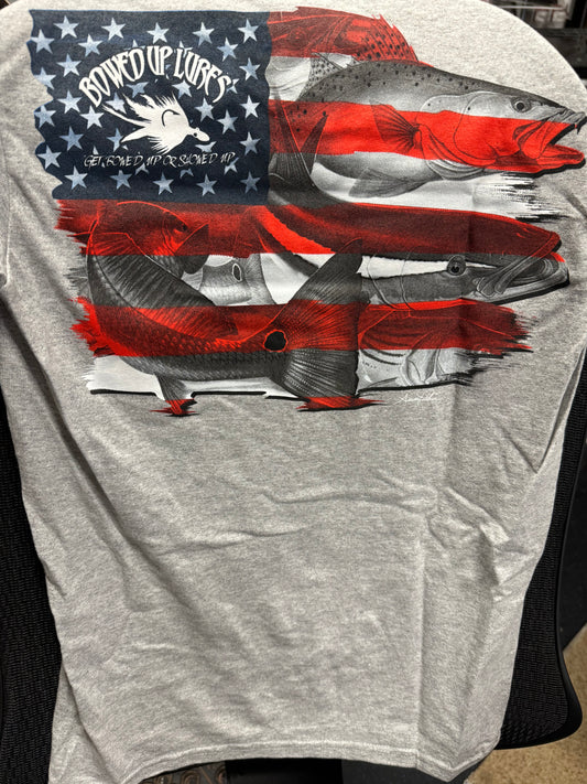 USA Flag Long Sleeve T-Shirt